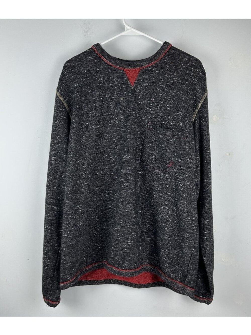 32 Bar Blues Mens L Gray French Terry Pullover Crewneck Long Sleeve Sweatshirt